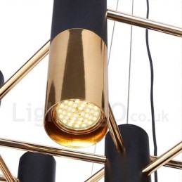 Modern Contemporary 22 Light Chandelier Single Tier Lamp Light