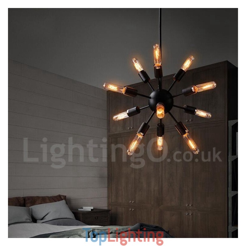 12 Light Retro Vintage Sputnik Chandelier