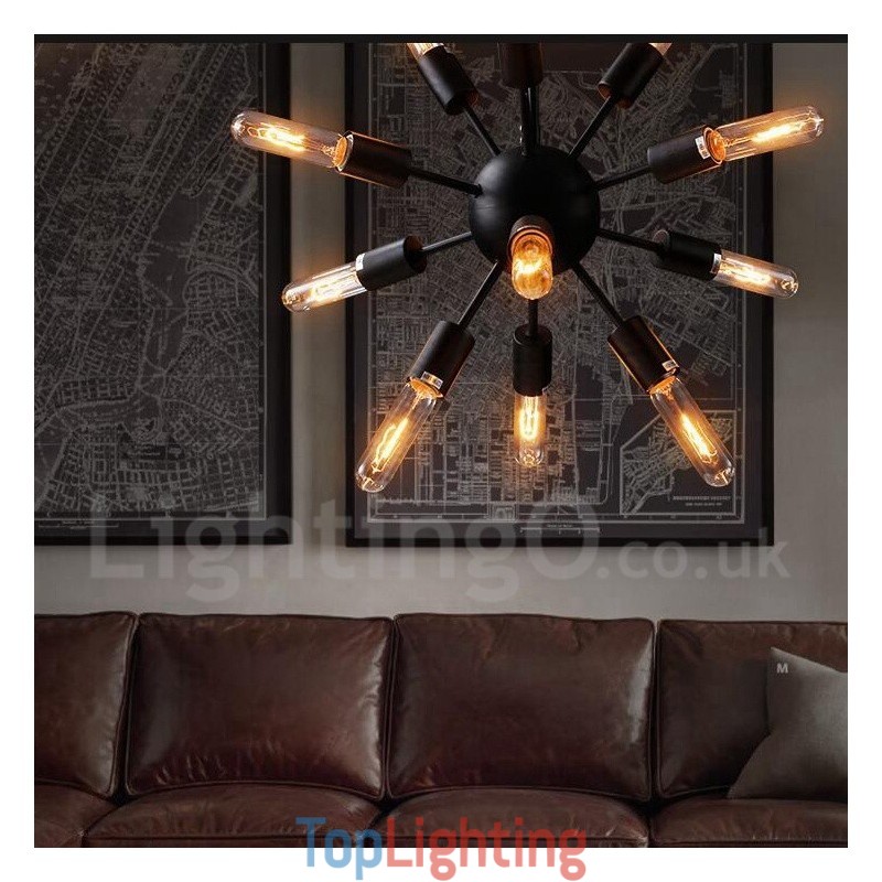 12 Light Retro Vintage Sputnik Chandelier