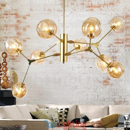 Chandelier with Glass Shade Modern Contemporary Style Chandelier with Glass Shade Modern Contemporary Style