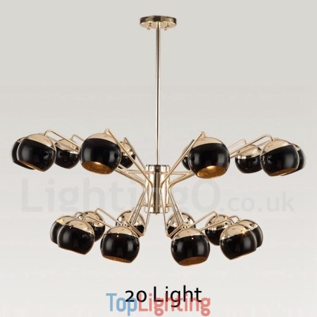 Contemporary Metal Chandelier Lamp with Glass Shade Contemporary Metal Chandelier Lamp with Glass Shade