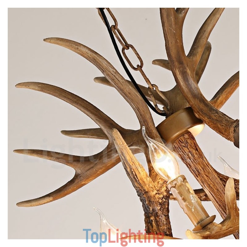 Vintage Country 12 Light Chandelier Light