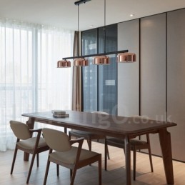 4 Light Single Tier Modern Contemporary Rotatable Chandelier Light