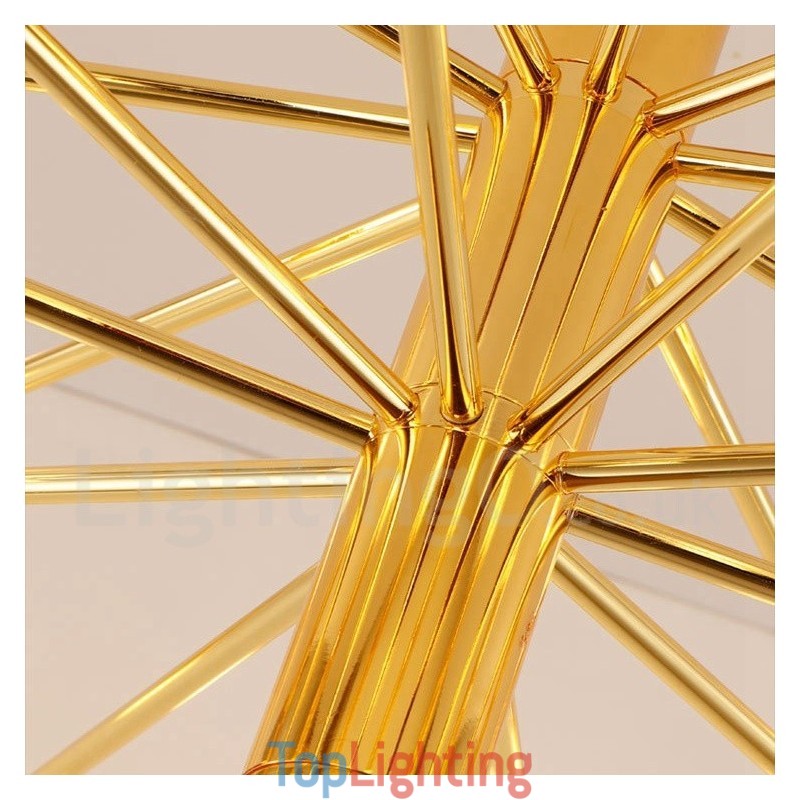 40 Light Golden 2 Tier Modern Contemporary Chandelier Light Lamp