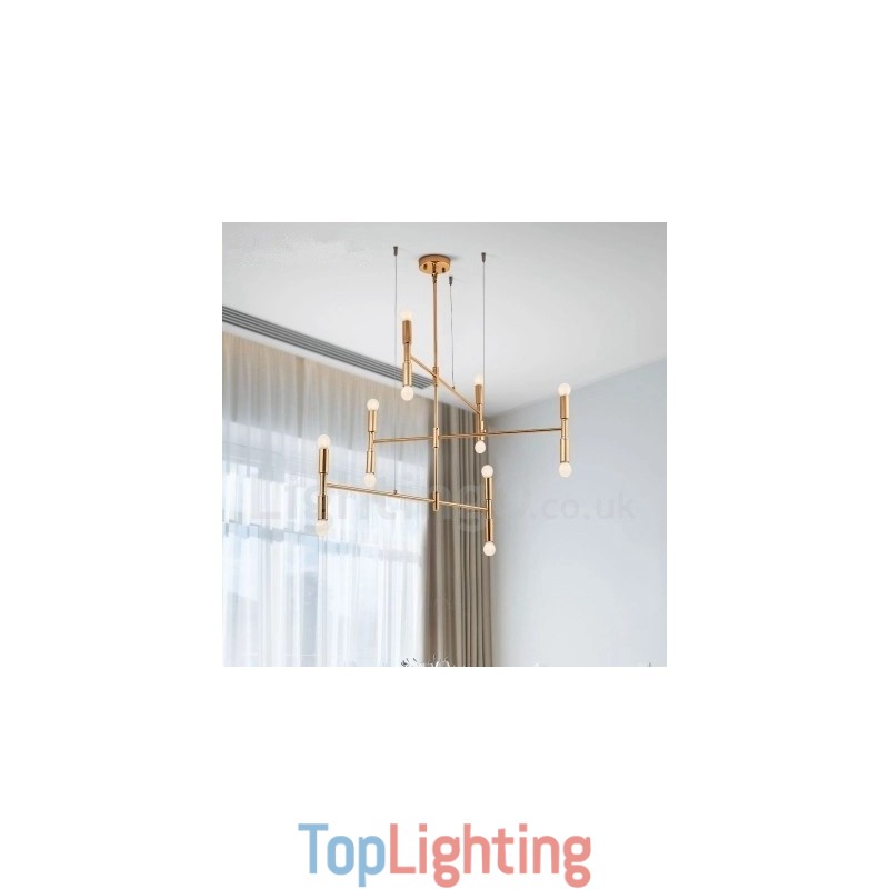 8 Light 3 Tier Modern Contemporary Chandelier Lamp Light