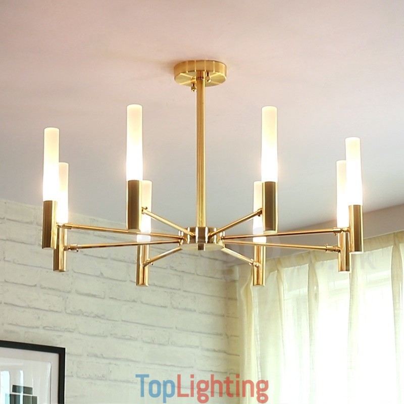 8 Light Rotatable Modern Contemporary Chandelier Light