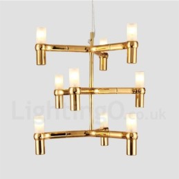 9 Light 3 Tier Modern Contemporary Chandelier Lamp Light