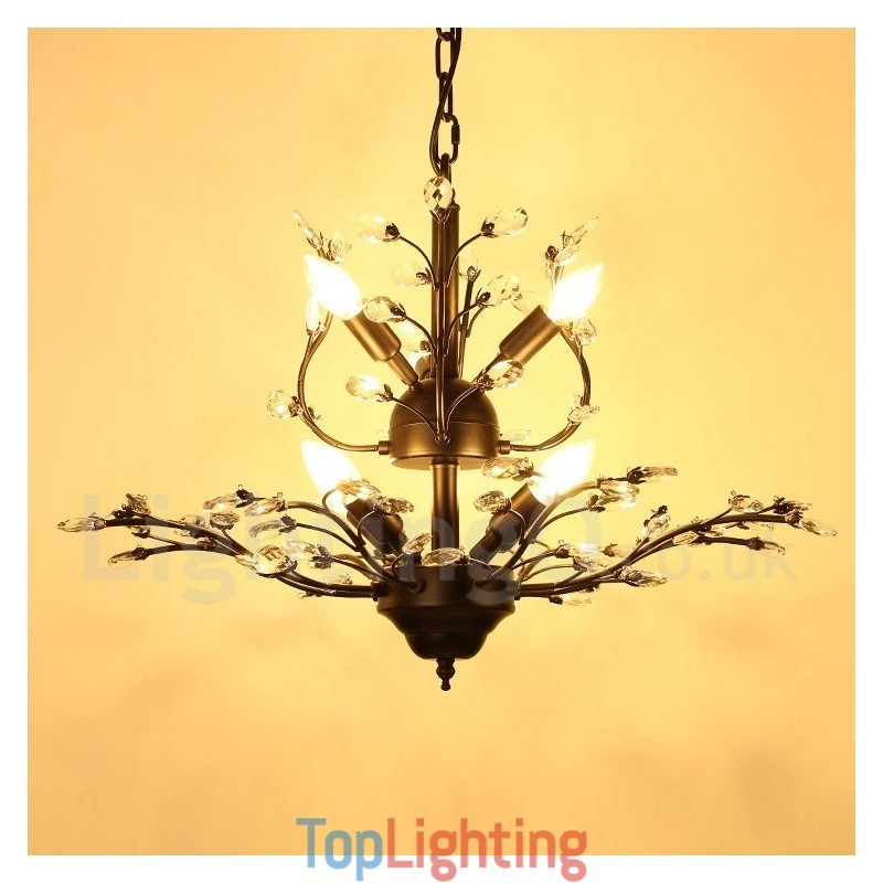 60CM Height 45CM Wide Modern Contemporary 7 Light Chandelier Lamp Light