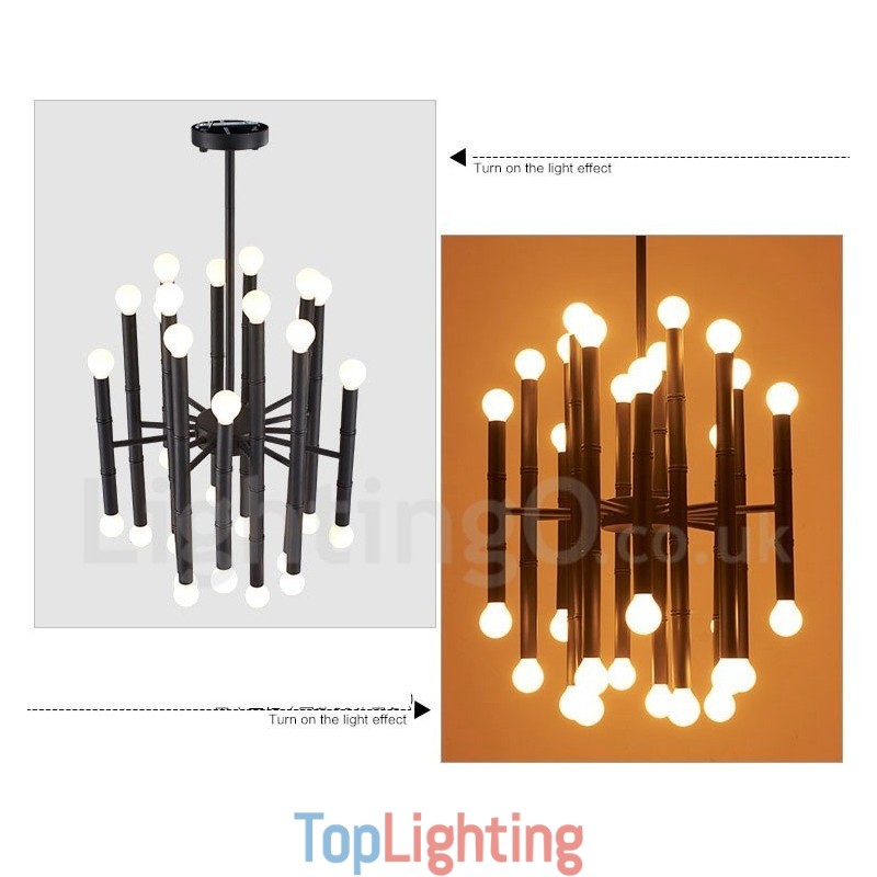 Modern Contemporary 30 Light 2 Tier Chandelier for Light