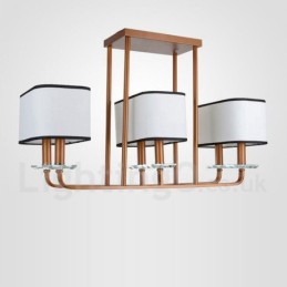 Modern Contemporary 6 Light Single Tier Chandelier Lamp Light