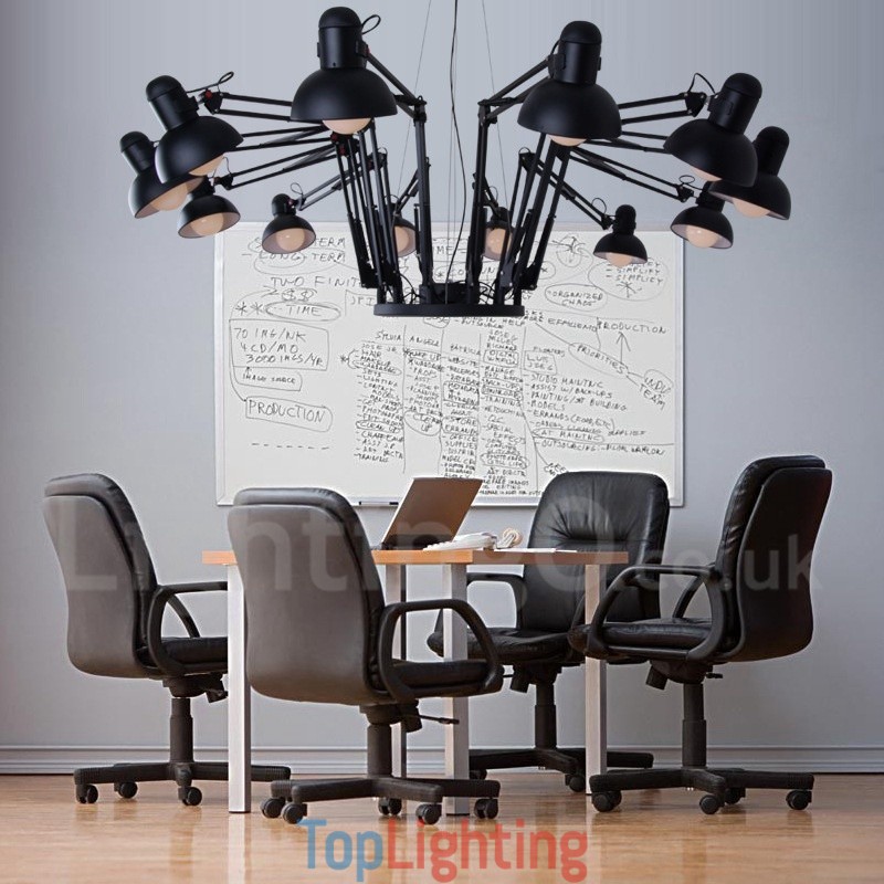 12 Light Modern Contemporary Single Tier Chandelier Lamp Light
