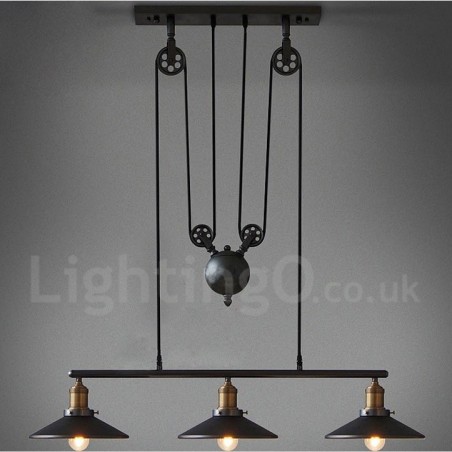 3 Light Country Vintage Metal Pendant Light 3 Light Country Vintage Metal Pendant Light