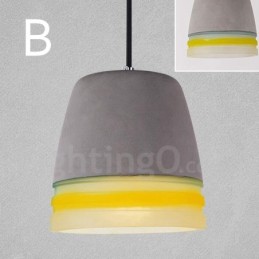 1 Light Vintage Concrte Pendant Light
