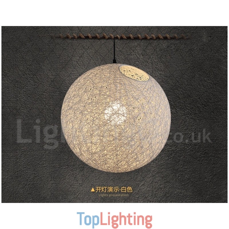 Modern Contemporary Bamboo Rattan Pendant Light