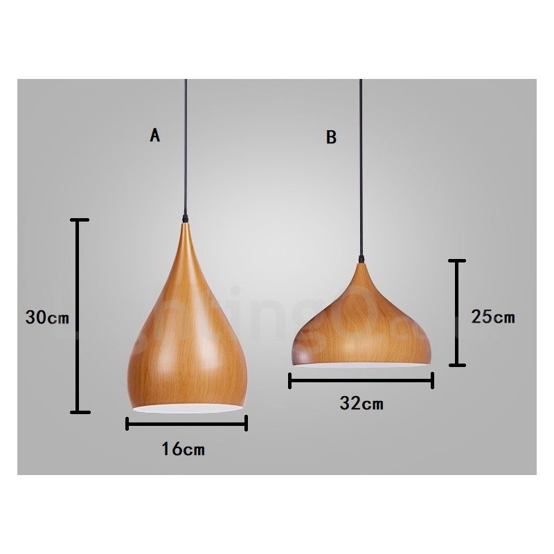 1 Light Traditional Classic Pendant Light
