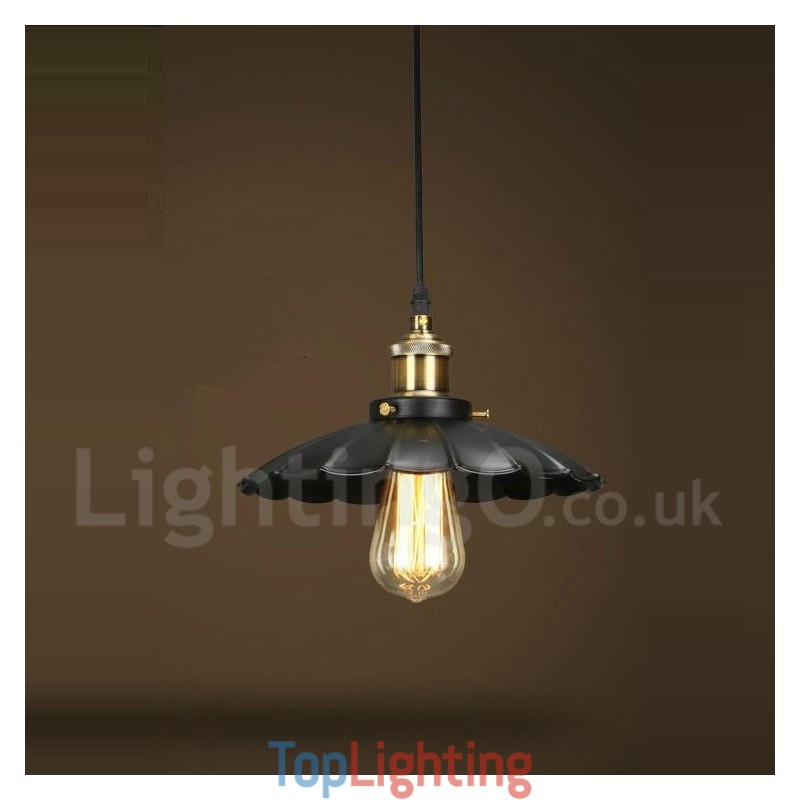 Black Metal Vintage Pendant Light