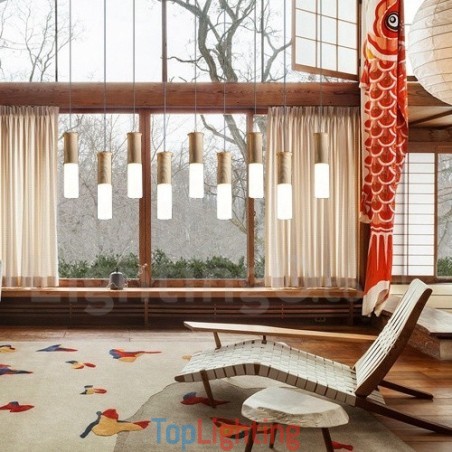 Modern Contemporary 9 Light Wooden Pendant Light Modern Contemporary 9 Light Wooden Pendant Light