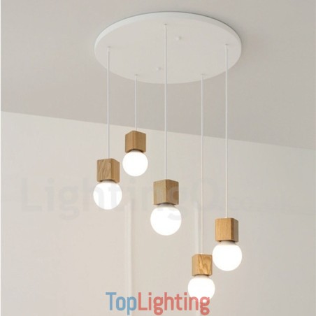 5 Light Wood Rustic Lodge Pendant Light 5 Light Wood Rustic Lodge Pendant Light