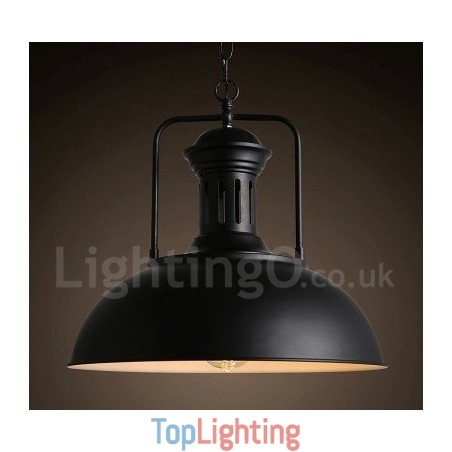 Black Country Vintage Metal Pendant Light Black Country Vintage Metal Pendant Light