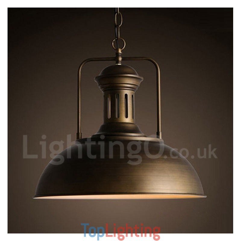 Black Country Vintage Metal Pendant Light