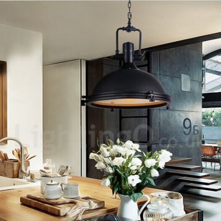 Black Vintage Metal Pendant Light Black Vintage Metal Pendant Light