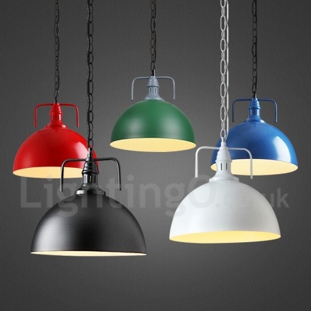 Vintage Multi Colors Metal Pendant Light Vintage Multi Colors Metal Pendant Light