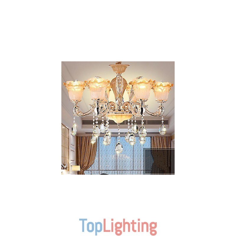 European Style Retro Crystal Pendant lamp Americange lamp