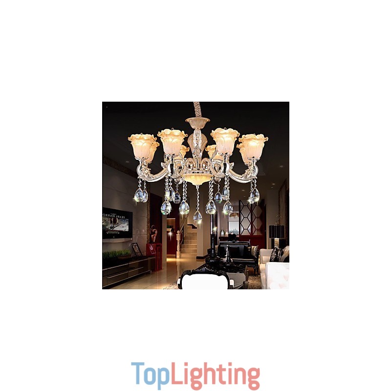 European Style Retro Crystal Pendant lamp Americange lamp