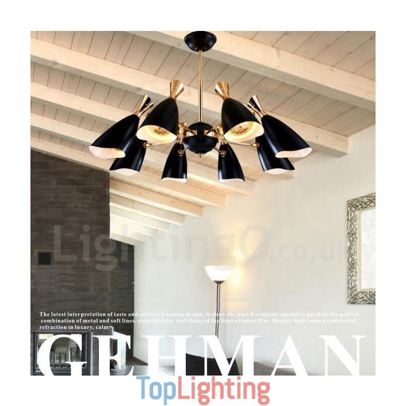 Modern Contemporary 8 Light Chandelier Lamp