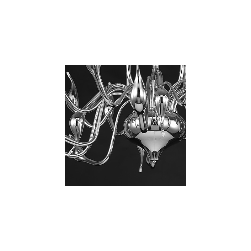 Modern Chandelier Light 18 Lights G4 Chrome Finish