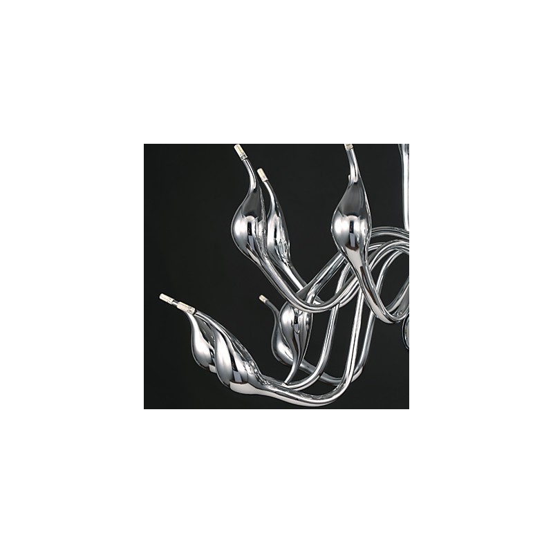 Modern Chandelier Light 18 Lights G4 Chrome Finish