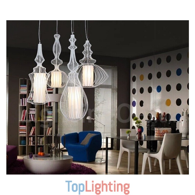 Country Vintage Metal Vase Shape Pendant Light