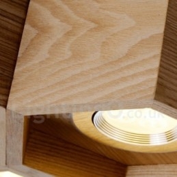 12 Light Wood Modern Contemporary Pendant Light