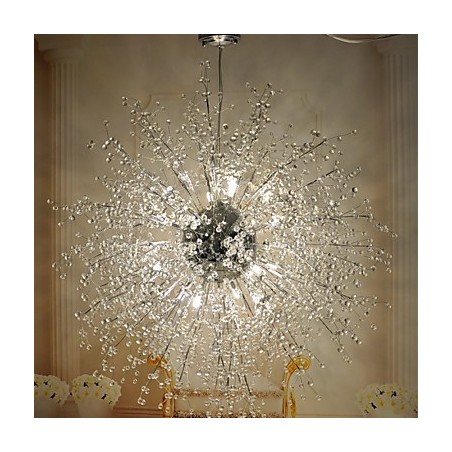 Modern Lantern Globe Crystal Chrome Metal Flush Mount Modern Lantern Globe Crystal Chrome Metal Flush Mount