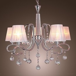 Modern Contemporary Crystal Electroplated Chandelier