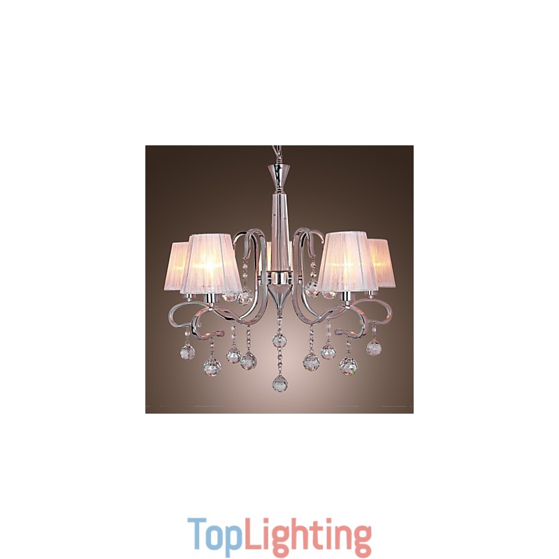 Modern Contemporary Crystal Electroplated Chandelier