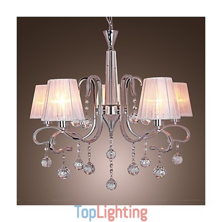 Modern Contemporary Crystal Electroplated Chandelier
