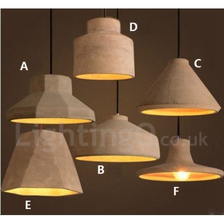 Modern Contemporary Concrte Single Light Pendant Light Modern Contemporary Concrte Single Light Pendant Light