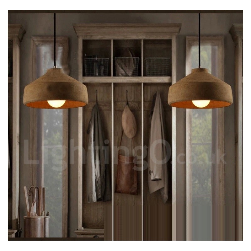 Modern Contemporary Concrte Single Light Pendant Light