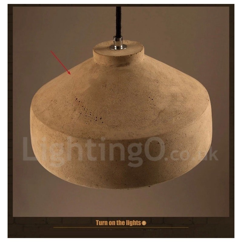 Modern Contemporary Concrte Single Light Pendant Light