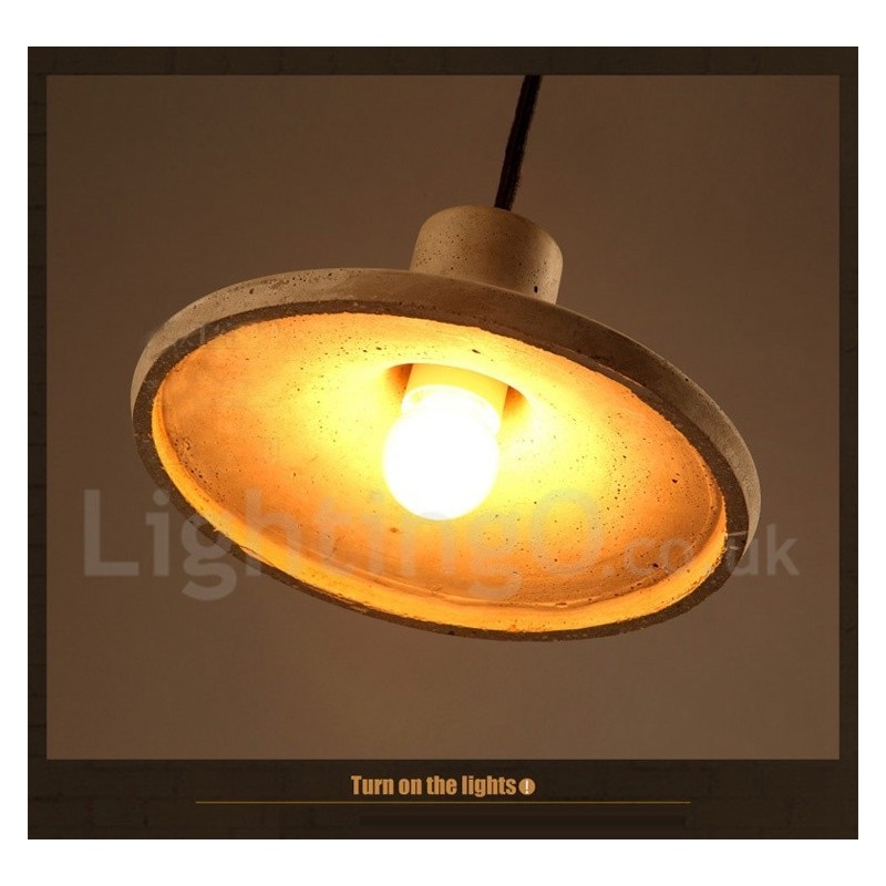 Modern Contemporary Concrte Single Light Pendant Light