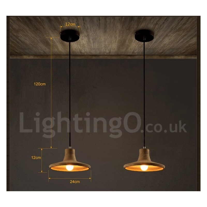 Modern Contemporary Concrte Single Light Pendant Light
