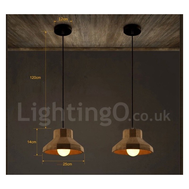 Modern Contemporary Concrte Single Light Pendant Light