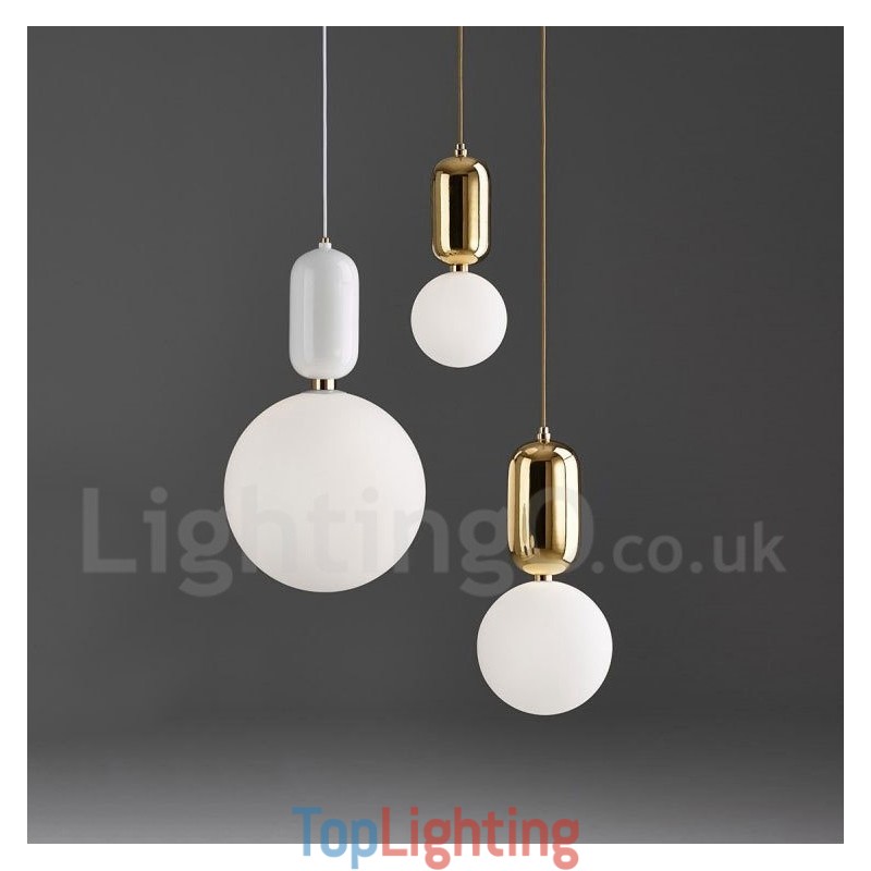 Modern Contemporary Pendant Light with Glass Shade