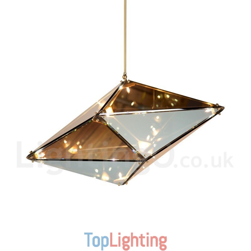 Modern Contemporary Glass Shade Pendant Light