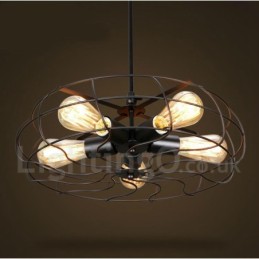 Retro Vintage 5 Light Pendant Light