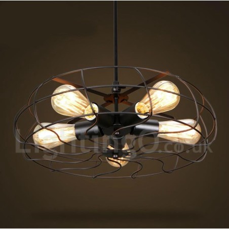 Retro Vintage 5 Light Pendant Light Retro Vintage 5 Light Pendant Light