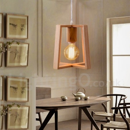 Wooden Modern Contemporary 1 Light Pendant Light Wooden Modern Contemporary 1 Light Pendant Light