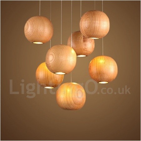 Rustic Lodge Wooden Globe Pendant Light Rustic Lodge Wooden Globe Pendant Light