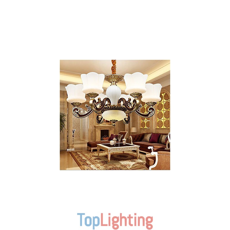 Garden Creative Zinc Alloy Retro Dining Pendant lamp Chandelier